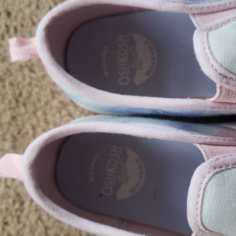 OshKosh B'gosh Kids Slip-On Shoes - Pink and Blue - Picture 3 of 3